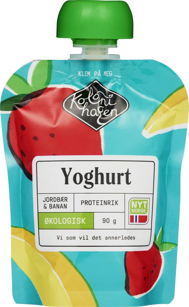 Kolonihagen Økologisk yoghurt med jordbær & banan