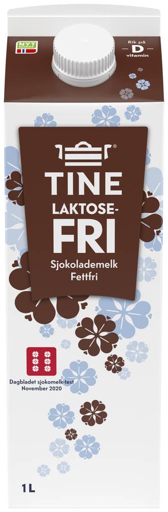 TINE Laktosefri Sjokomelk Fettfri