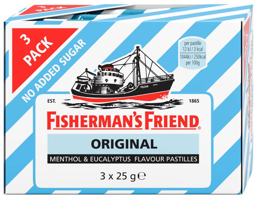 Fishermans Friend Original 3 x 25g, 75 g