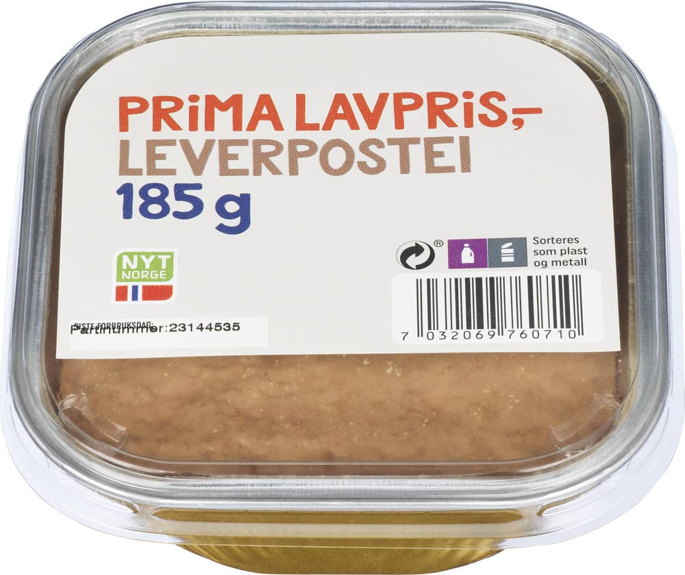 Prima Lavpris Leverpostei