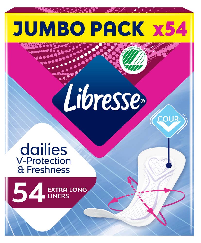 Libresse Truseinnlegg Extra Long Jumbo Pack