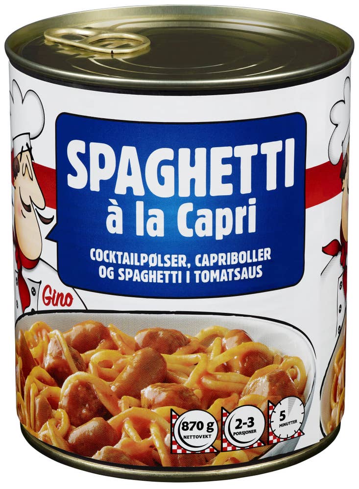 Trondhjems Spaghetti à la Capri