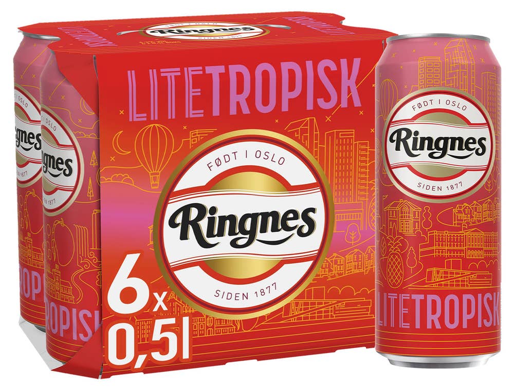 Ringnes Lite Tropisk 6 x 0,5l