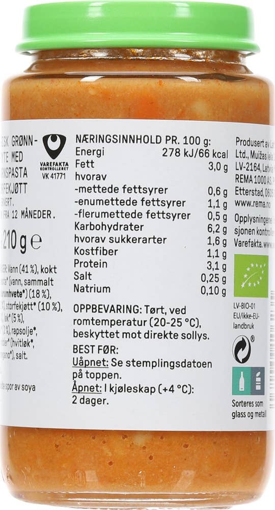 Kolonihagen Biffgryte Fra 12 mnd
