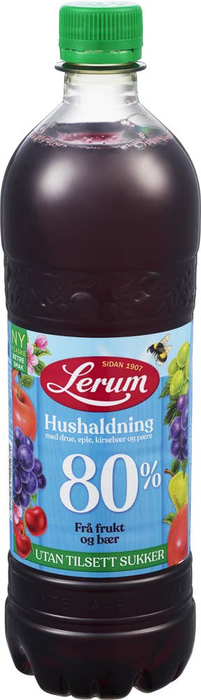 Lerum Husholdningssaft Uten tilsatt sukker