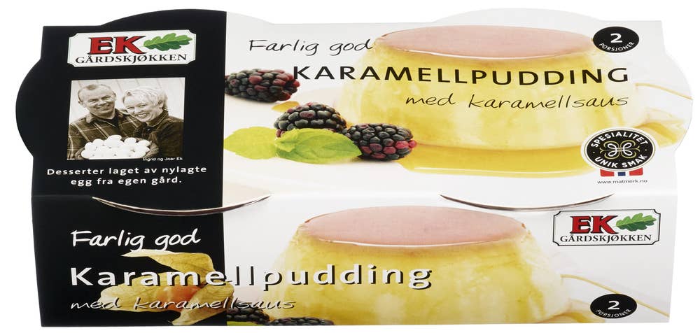 Ek Gård Karamellpudding 2 stk