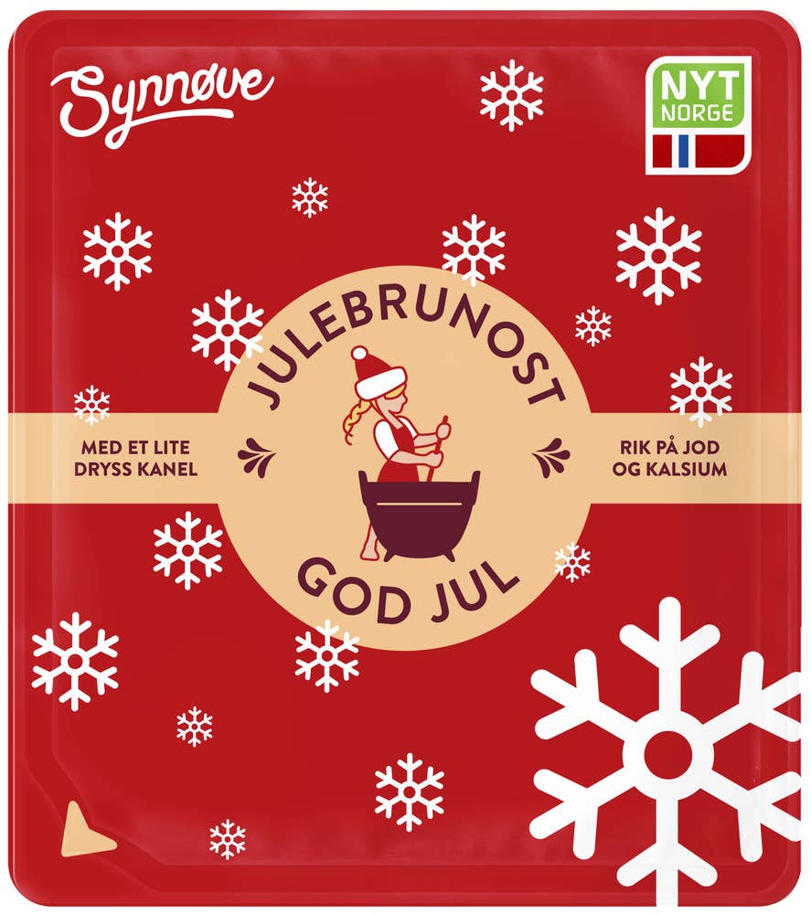 Synnøve Julebrunost Skivet
