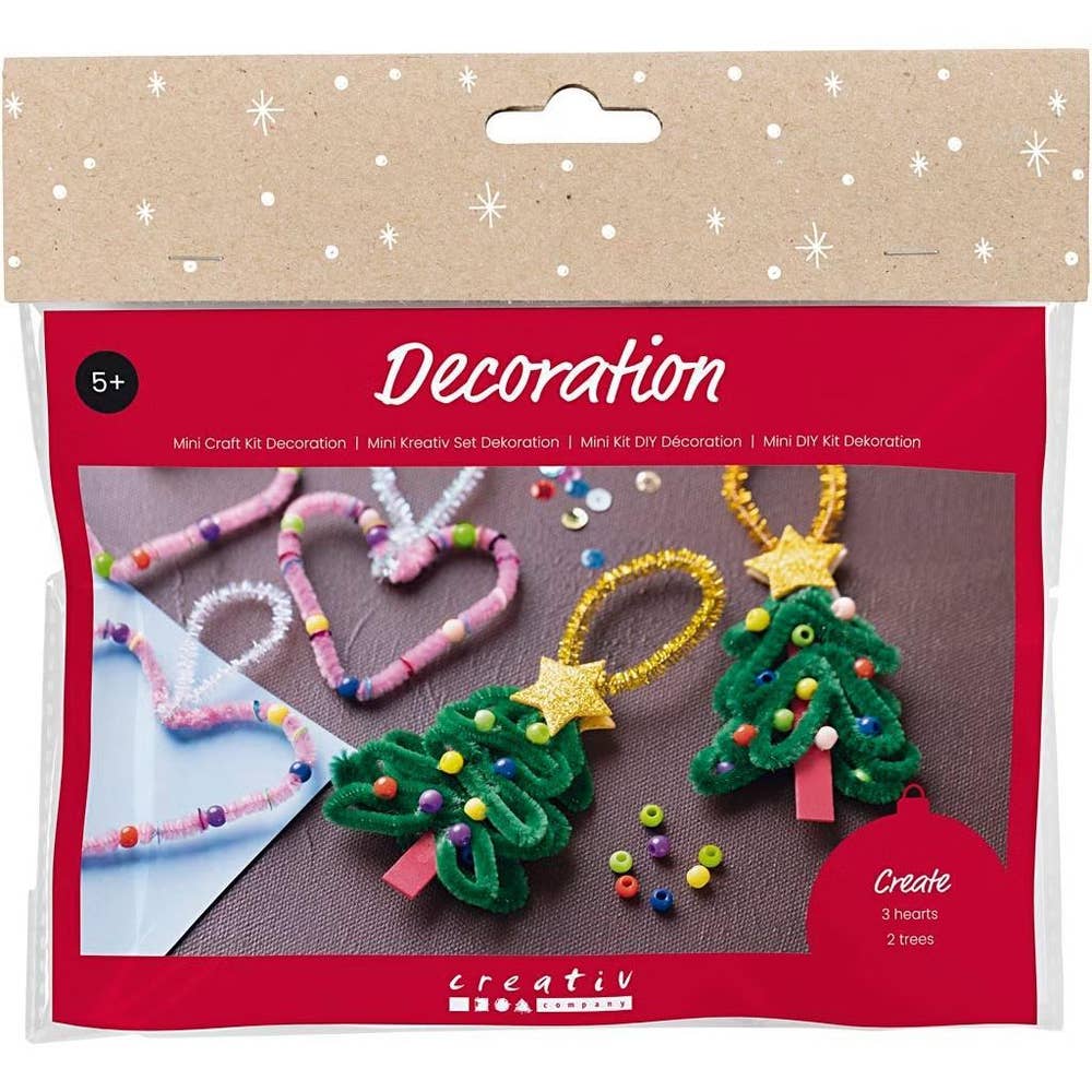 Sprell Mini DIY-kit - hjerter og juletrær