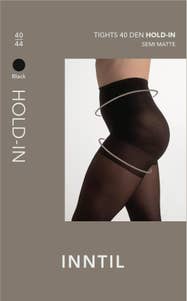 Inntil Strømpebukse Hold-In 40 DEN Sort, str. 40-44, semi-matt