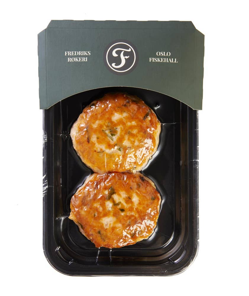 Fredriks Røkeri Grove lakseburgere 2x125gr