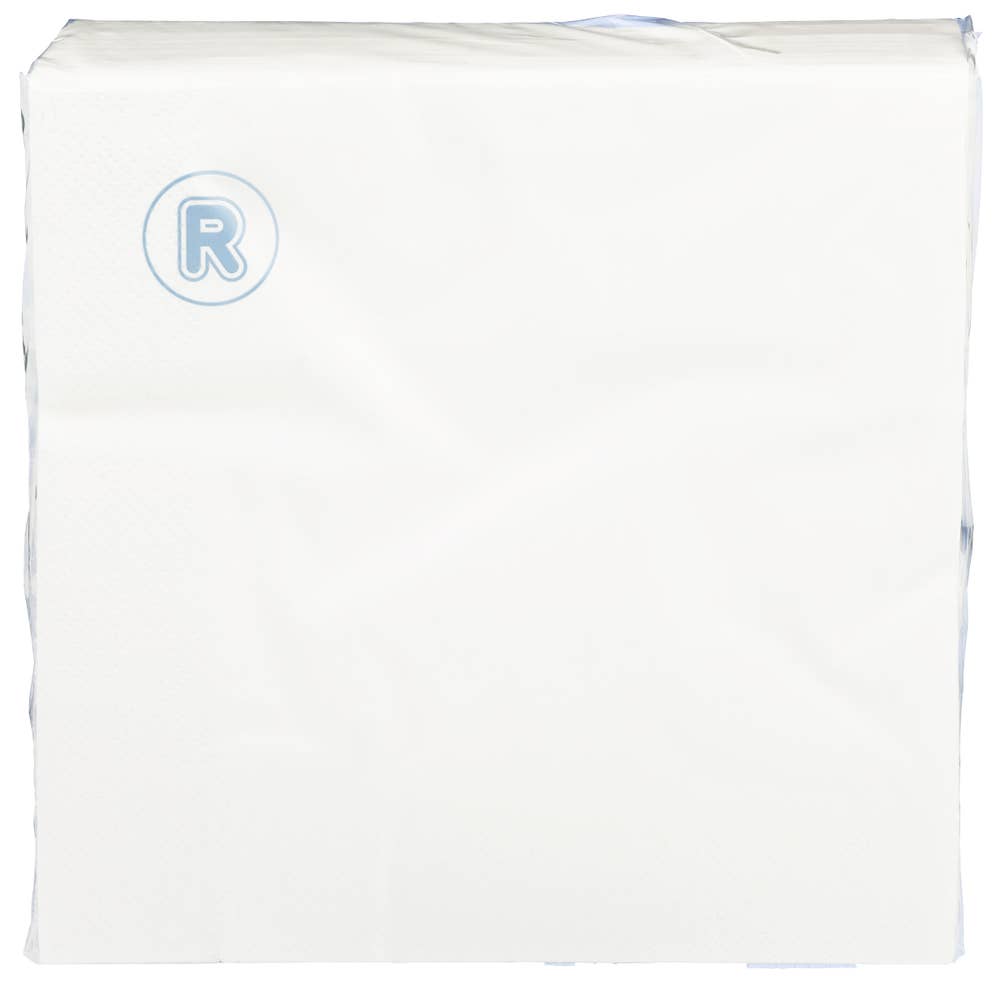 R Servietter Hvit, 33x33 cm