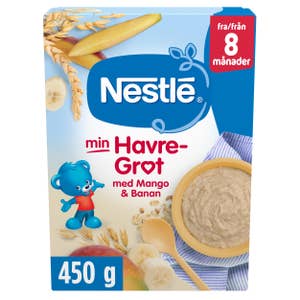 Nestlé Min Havregrøt mango og banan fra 8 mnd