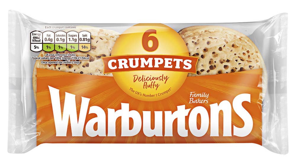 Warburtons Crumpets 6 stk