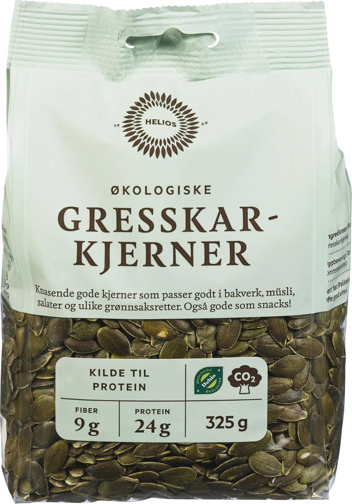 Helios Økologiske gresskarkjerner