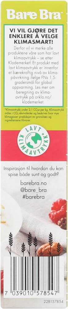 Bare Bra Granola Kakao og Bringebær