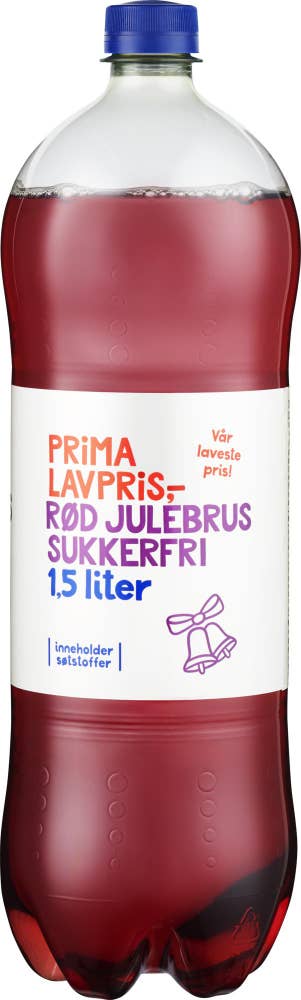 Prima Lavpris Rød julebrus Sukkerfri