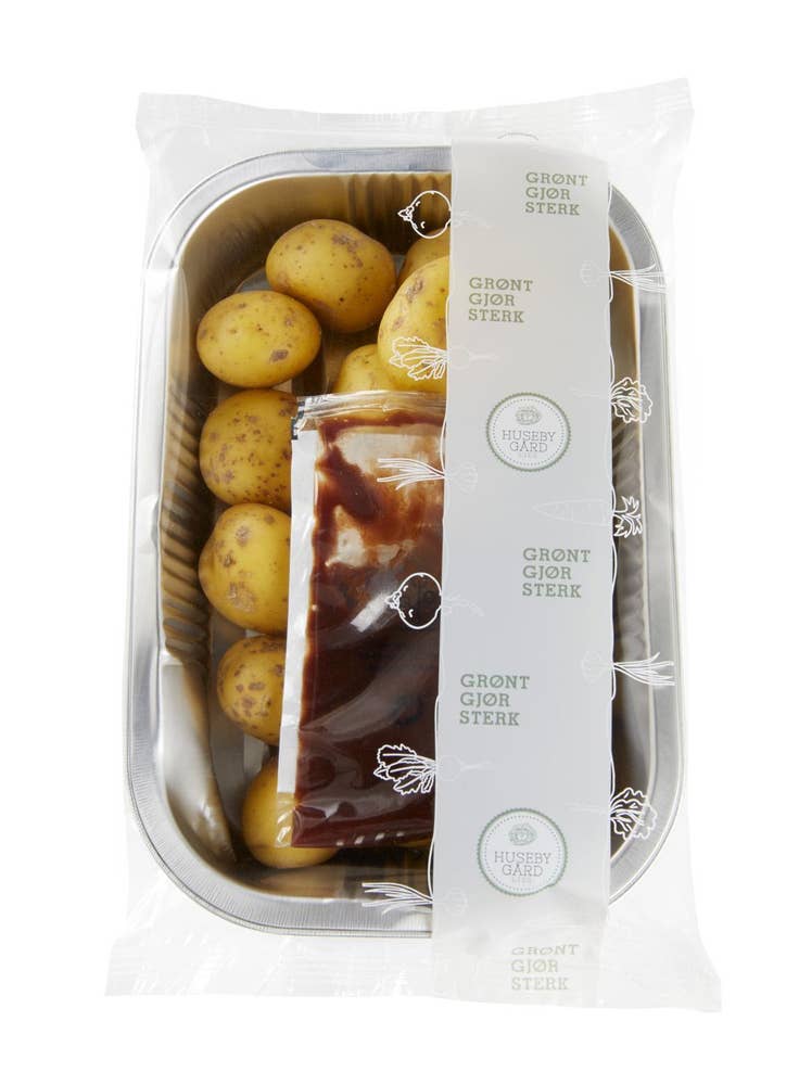 Grillklare småpoteter med bbq