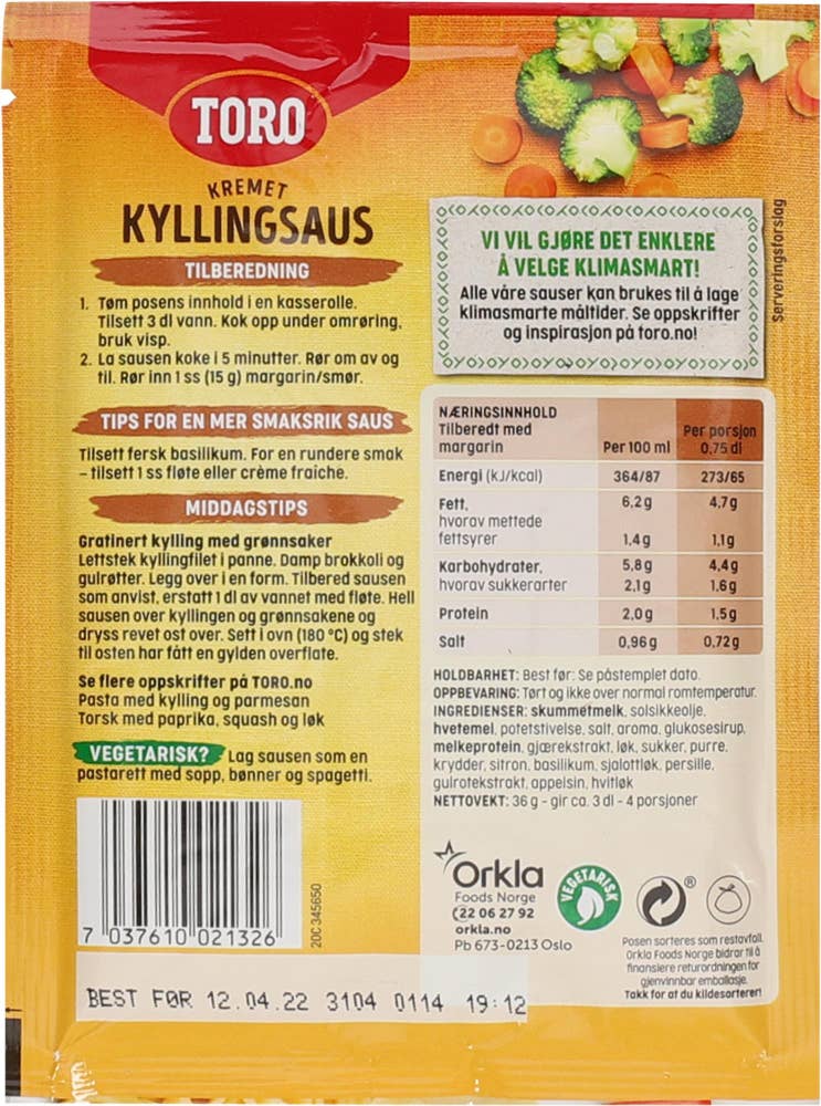Toro Kremet kyllingsaus