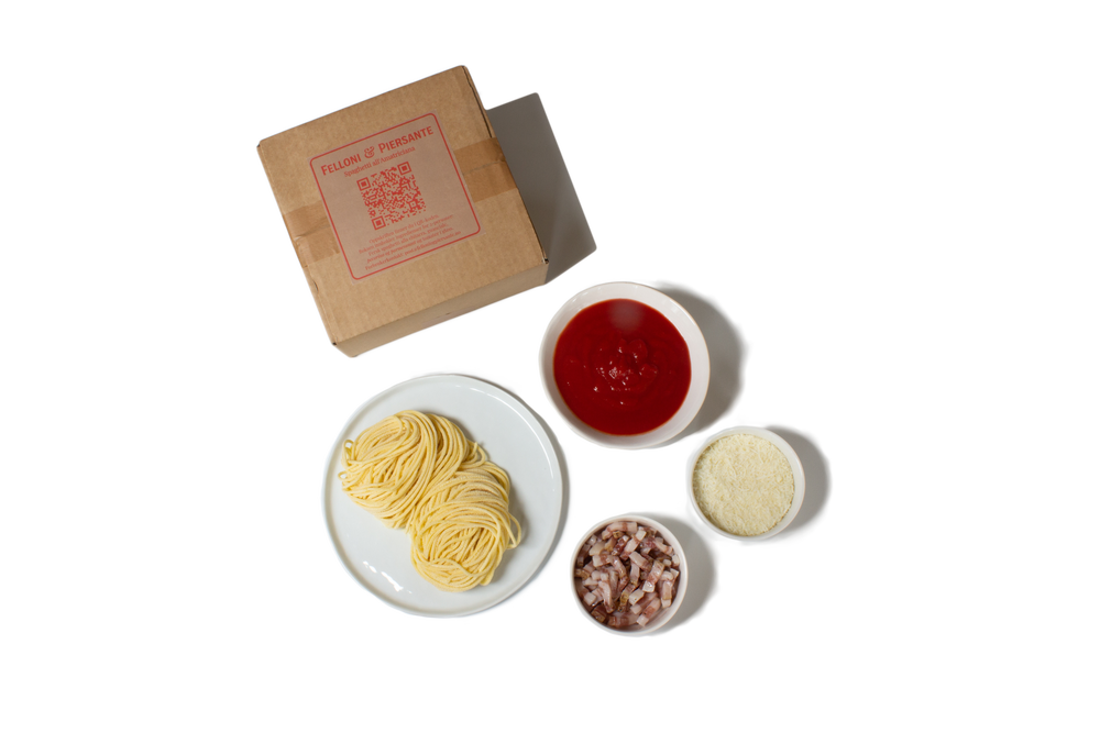 Felloni & Piersante Middagskit Spaghetti all'Amatriciana