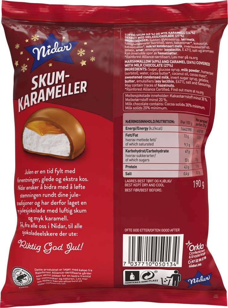 Nidar Skumkarameller