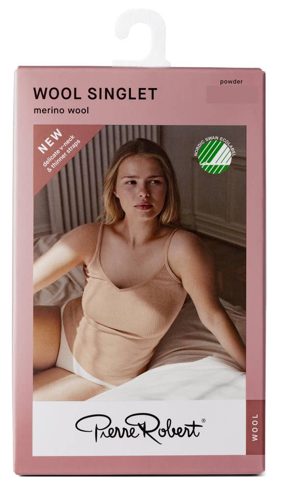 Pierre-Robert¤PR Singlet i ull, Dame Nude, L/XL