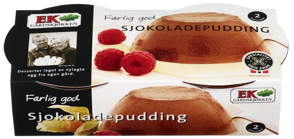 Ek Gård Sjokoladepudding 2 stk