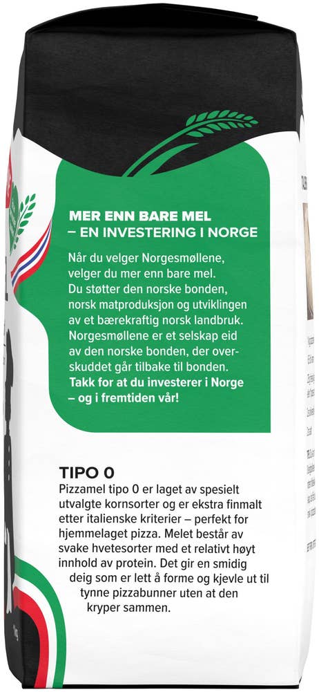 Norgesmøllene Pizzamel Tipo-0