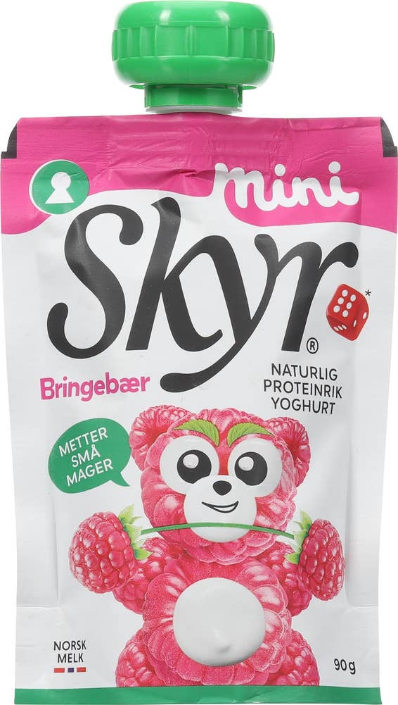 Q Skyr mini bringebær Porsjonspose