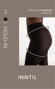 Inntil Strømpebukse Hold-In 40 DEN Sort, str. 44-48, semi-matt