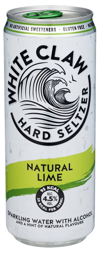 White Claw hard seltzer lime