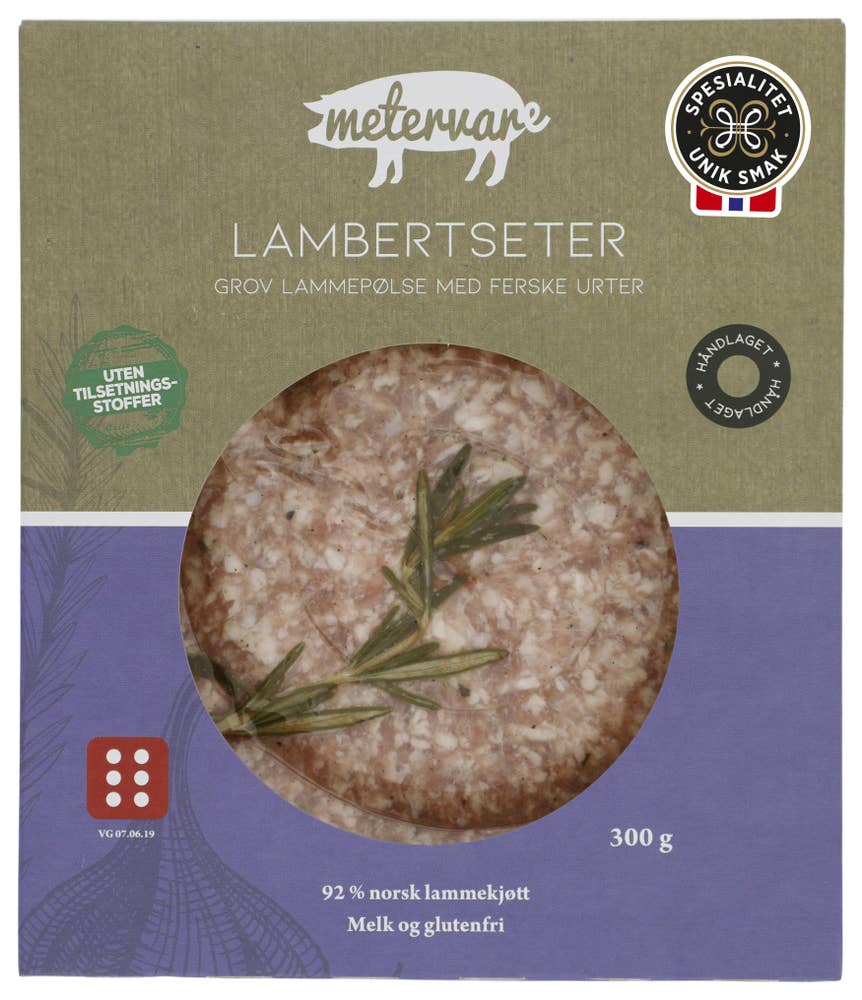 Metervare Lambertseter Rå lammepølse