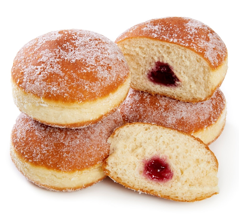 Brødverket Berlinerboller med Bringebærfyll