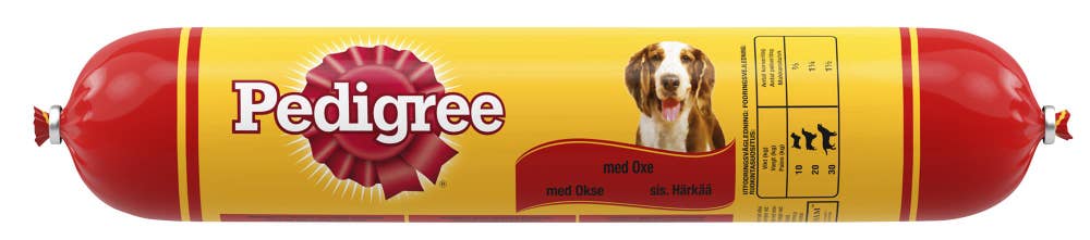 PEDIGREE Pølse til voksne hunder Med okse