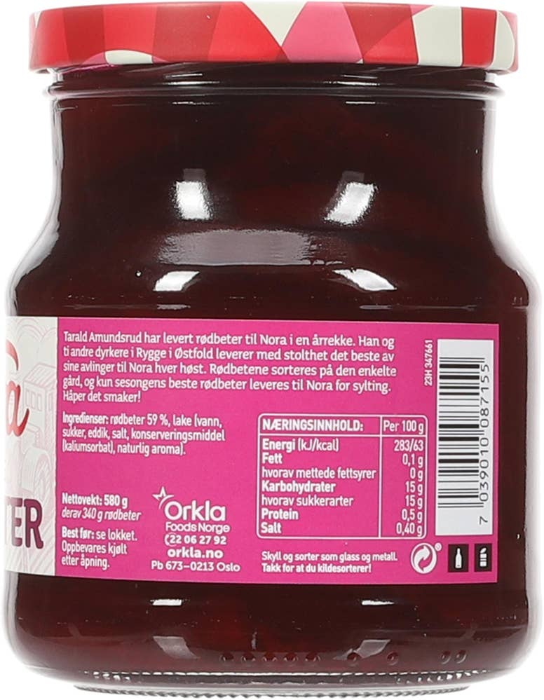 NORA Rødbeter Skivede