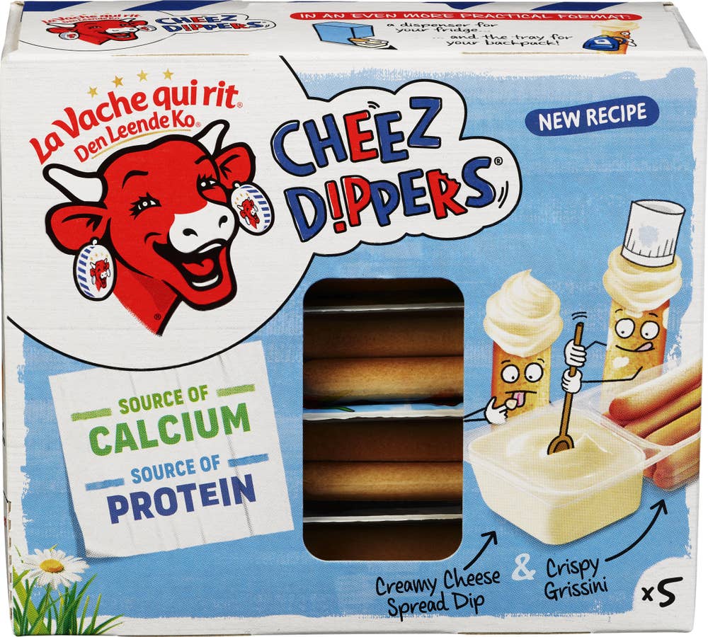 Den Leende ko Cheez Dippers naturell La Vache qui rit, 5 stk