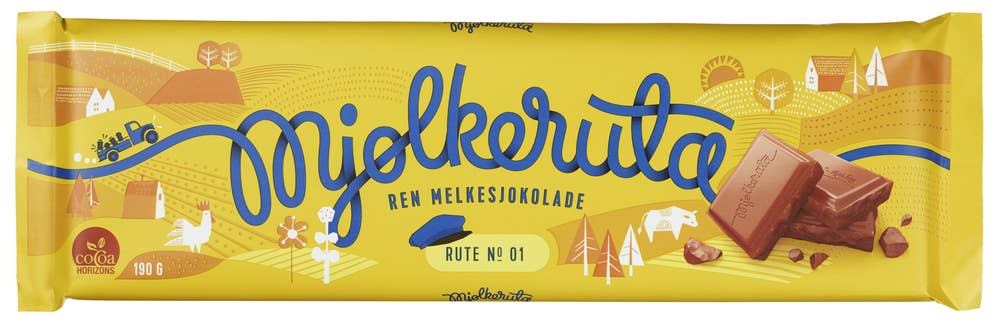 R Mjølkeruta Ren Melkesjokolade