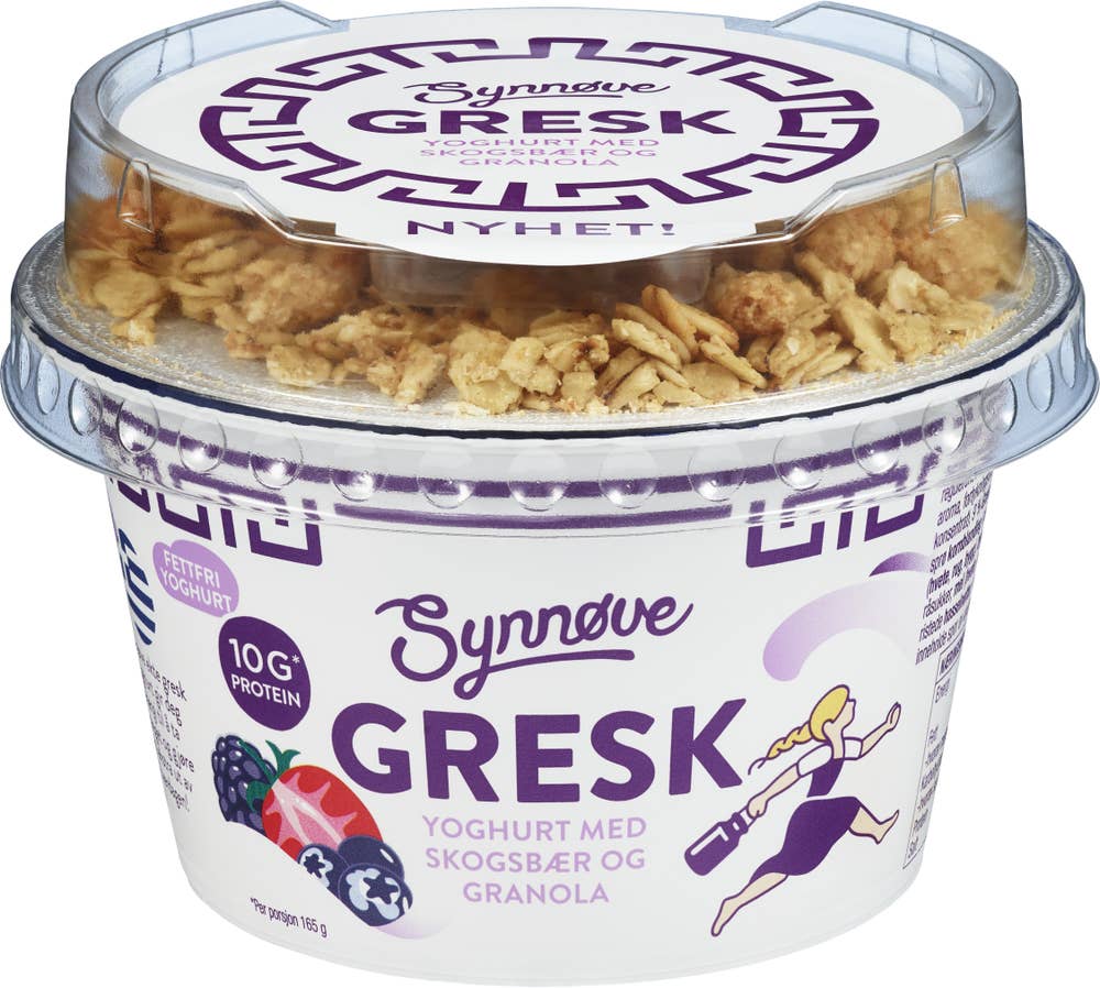 Synnøve Gresk Gresk yoghurt Skogsbær og granola