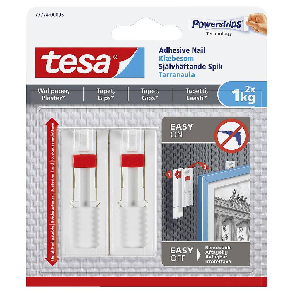 Tesa Selvheftende Krok Justerbar