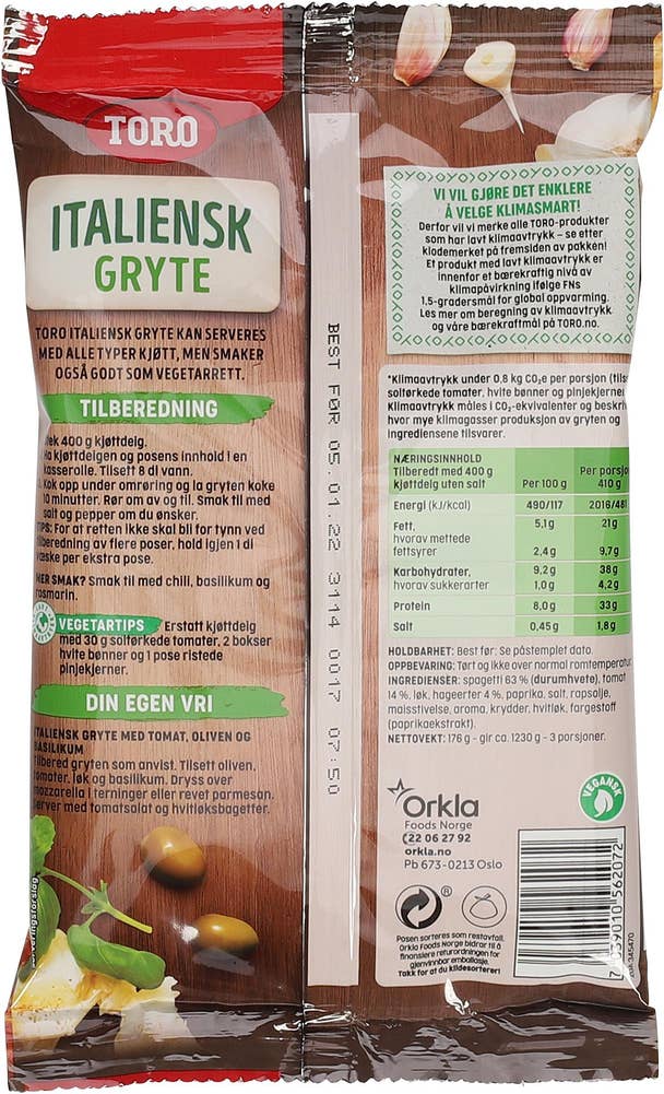 Toro Italiensk Gryte