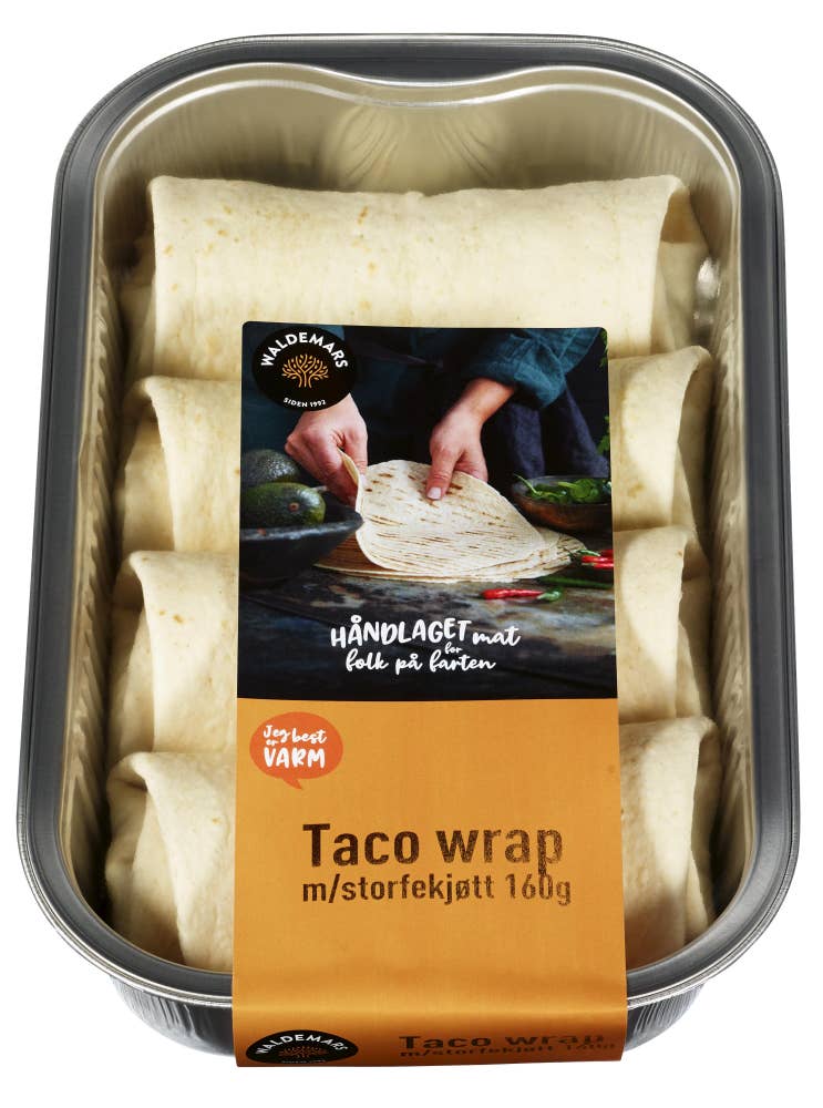 Waldemars Taco Wrap med storfekjøtt