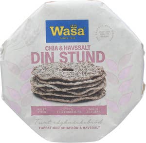Wasa Knekkebrød Din Stund Chia & Havsalt