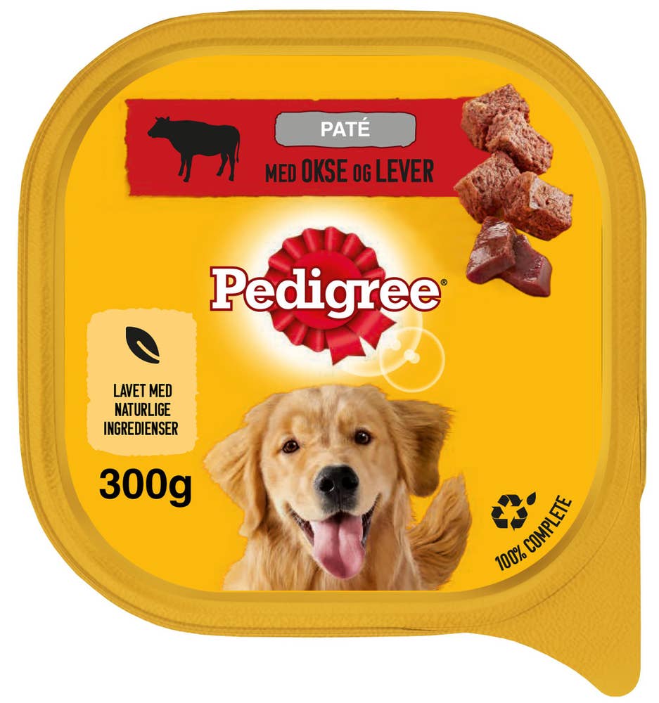 PEDIGREE Pedigee Våtfôr til hunder Okse- og leversmak