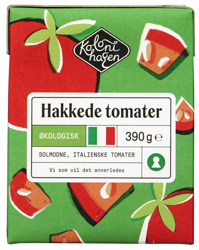 Kolonihagen Hakkede tomater Økologisk