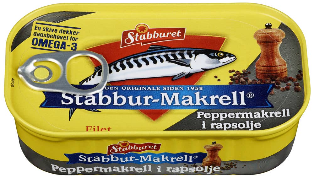 Stabbur-Makrell Peppermakrell i rapsolje