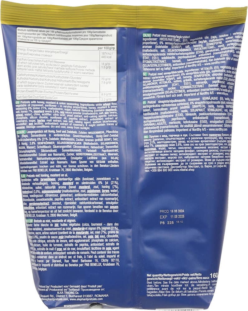 Elephant Honey & mustard pretzels