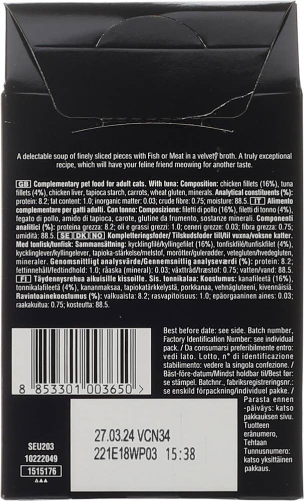 Sheba Soup med tunfisk våtfôr til katter 4x40g