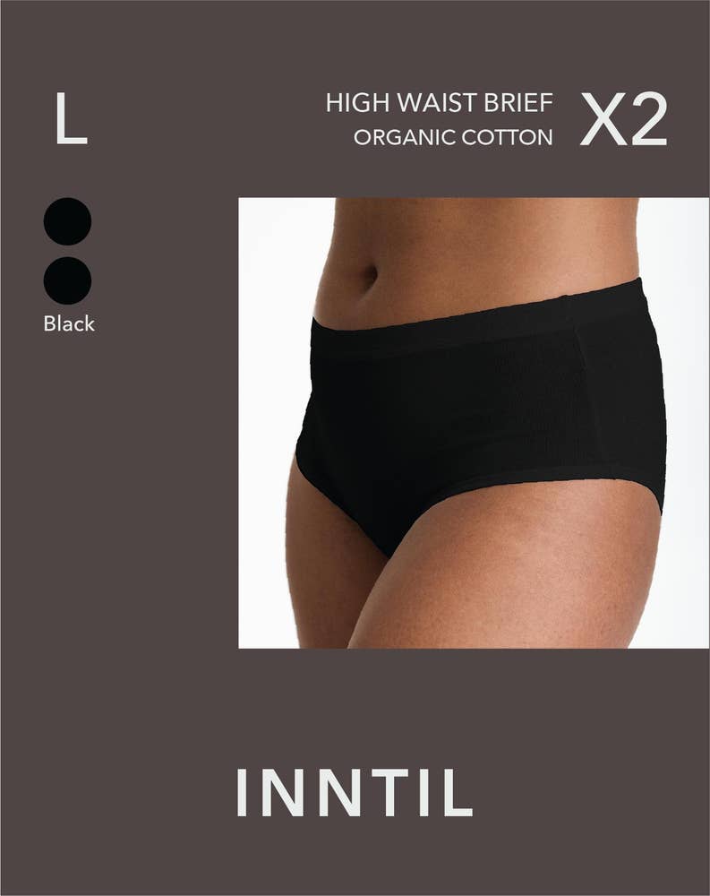 Inntil High Waist Truse, Sort, str. L