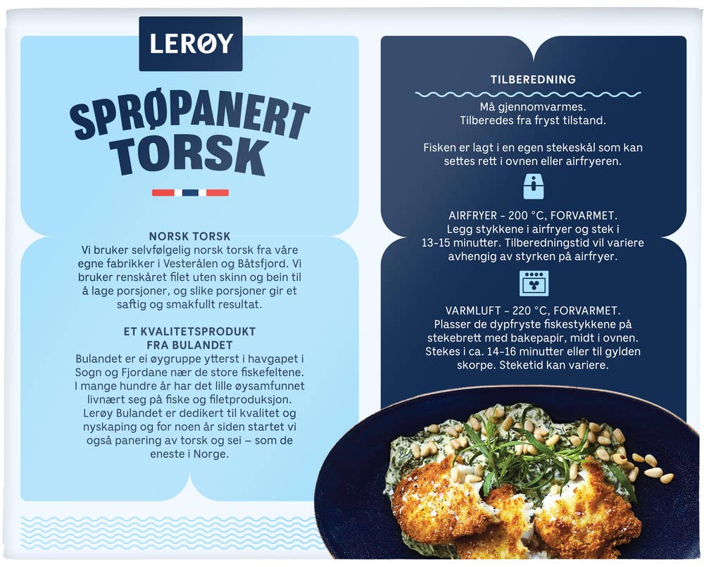 Lerøy Brand Sprøpanert torsk