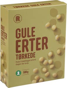R Tørkede erter Gule