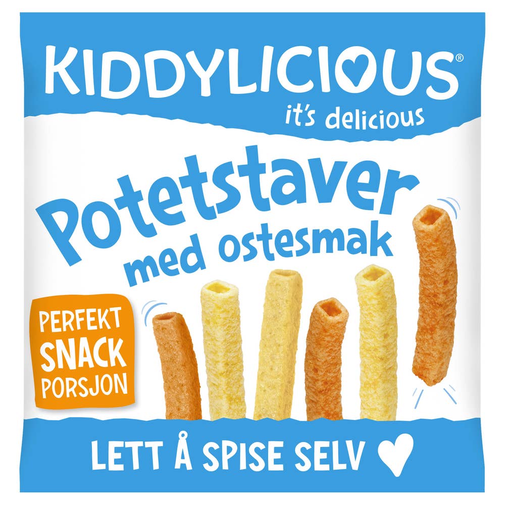 Kiddylicious Potetstaver med ostesmak Fra 9 mnd